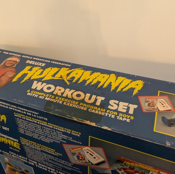 Vtg 1985 WWF Hulk Hogan's Hulkamania Deluxe Workout Set Brand New/Sealed. LJN - Picture 11 of 17